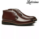 BOTA DERBY MASCULINA CASUAL EM COURO MARROM - CAFE