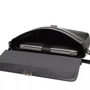 Pasta Porta Notebook Masculina Em Couro Preto