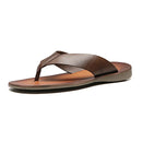 CHINELO MASCULINO CASUAL EM COURO MARROM - SKAR CAFE