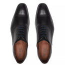 SAPATO OXFORD MASCULINO SOCIAL EM COURO PRETO COM CONFORTO - LASER