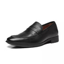 SAPATO LOAFER MASCULINO SOCIAL EM COURO PRETO COM CONFORTO - BLACK