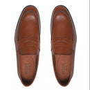 SAPATO LOAFER MASCULINO SOCIAL EM COURO MARROM COM CONFORTO - TAN