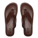 CHINELO MASCULINO CASUAL EM COURO MARROM - CONHAQUE