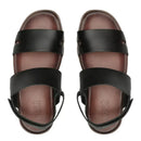 SANDÁLIA MASCULINA CASUAL EM COURO - SKAR PRETO