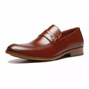 SAPATO LOAFER MASCULINO SOCIAL EM COURO MARROM - MOOCA